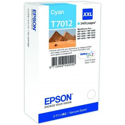 Cartus Imprimanta Epson CYAN C13T70124010 3,4K 34ML ORIGINAL WORKFORCE PRO 4000