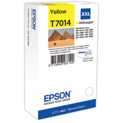 Cartus Imprimanta Epson YELLOW C13T70144010 3,4K 34ML ORIGINAL WORKFORCE PRO 4000