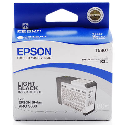 Cartus Imprimanta Epson LIGHT BLACK C13T580700 80ML ORIGINAL STYLUS PRO 3800