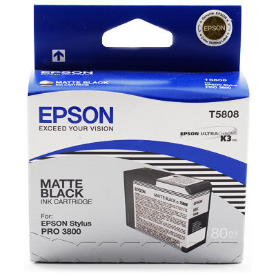 Cartus Imprimanta Epson MATTE BLACK C13T580800 80ML ORIGINAL STYLUS PRO 3800