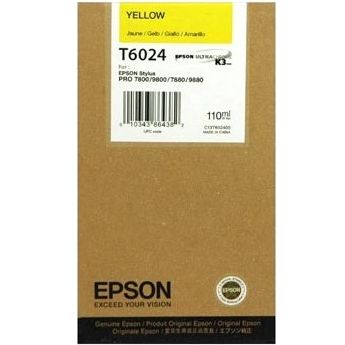 Cartus Imprimanta Epson YELLOW C13T602400 110ML ORIGINAL STYLUS PRO 7800