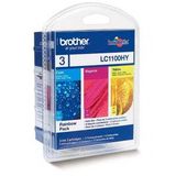 Brother LC1100 High Yield Rainbow Pack