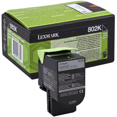 Toner imprimanta Lexmark 80C20K0 Black Return