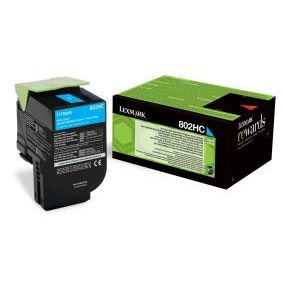 Toner imprimanta Lexmark 80C2HC0 Cyan Return