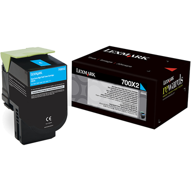 Toner imprimanta CYAN NR.700X2 70C0X20 4K ORIGINAL LEXMARK CS510DE