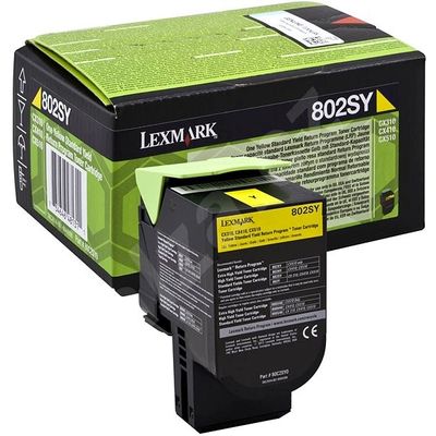 Toner imprimanta Lexmark 80C2SY0 Yellow Return