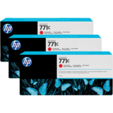 HP TRIPACK CHROMATIC RED NR.771C B6Y32A 3X775ML ORIGINAL , DESIGNJET Z6200