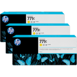 HP TRIPACK YELLOW NR.771C B6Y34A 3X775ML ORIGINAL , DESIGNJET Z6200