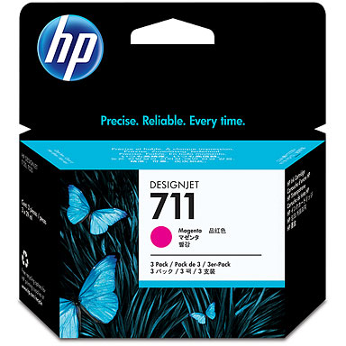 Cartus Imprimanta HP 711 Magenta Triple-Pack