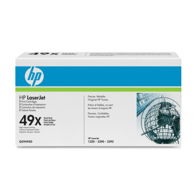 Toner imprimanta DUAL PACK NR.49X Q5949XD (2XQ5949X) 2X6K ORIGINAL HP LASERJET 1320