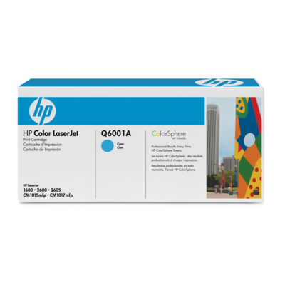 Toner imprimanta HP CYAN NR.124A Q6001A 2K ORIGINAL LASERJET 2600N