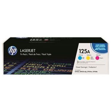 Toner imprimanta TRIPACK CMY CF373AM NR.125A CB541A/CB542A/CB543A ORIGINAL HP LASERJET CP1215