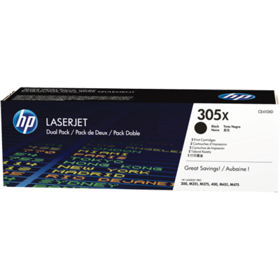 Toner imprimanta HP DUAL PACK NR.305X CE410XD 2X4K ORIGINAL LASERJET PRO 300 M351A