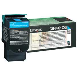 Toner imprimanta Lexmark CYAN RETURN C544X1CG 4K ORIGINAL C544N