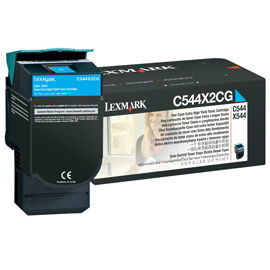 Toner imprimanta Lexmark CYAN C544X2CG 4K ORIGINAL C544N