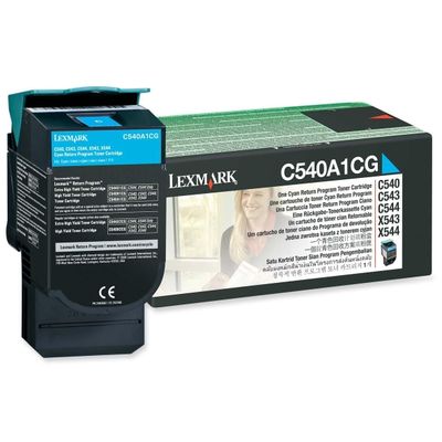 Toner imprimanta Lexmark CYAN RETURN C540A1CG 1K ORIGINAL C540N