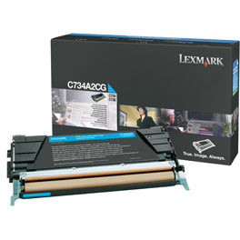 Toner imprimanta Lexmark CYAN C734A2CG 6K ORIGINAL C734N