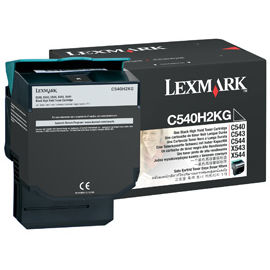 Toner imprimanta Lexmark BLACK C540H2KG 2,5K ORIGINAL C540N