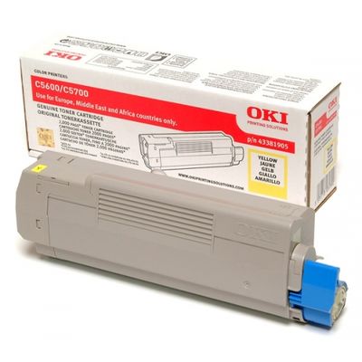 Toner imprimanta YELLOW 43381905 2K ORIGINAL OKI C5600N