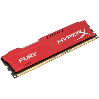 HyperX Fury Red 8GB DDR3 1600 MHz CL10 Dual Channel Kit