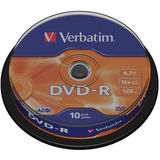 VERBATIM DVD-R 4.7GB 16x Matt Silver 10 buc.