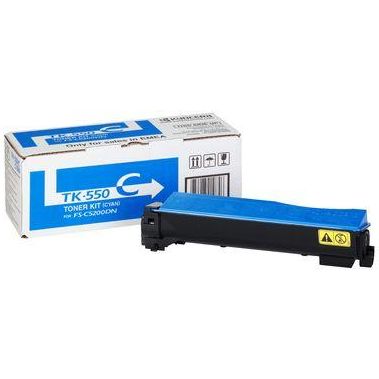 Toner imprimanta KYOCERA CYAN TK-550C 6K ORIGINAL FS-C5200DN