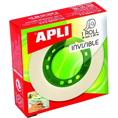 Banda adeziva Apli Invisible, 19mmx33m - Pret/buc