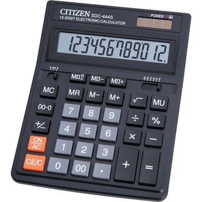 Calculator Citizen SDC-444S, 12 digiti, dual power, 199 x 153 x 30.5 mm - Pret/buc