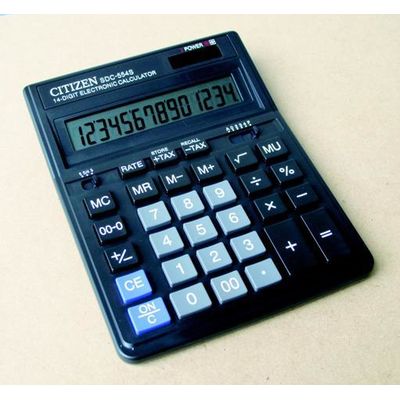 Calculator Citizen SDC-554S, 14 digiti, dual power, 199 x 153 x 30.5 mm - Pret/buc