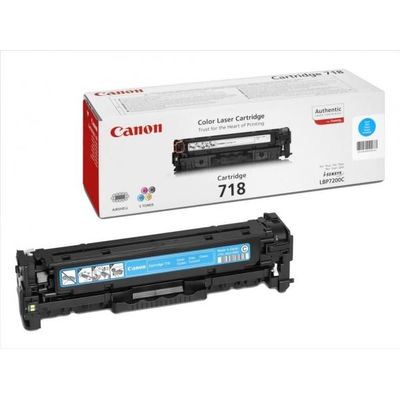 Toner imprimanta Canon CYAN CRG-718C 2,9K ORIGINAL LBP 7200CDN