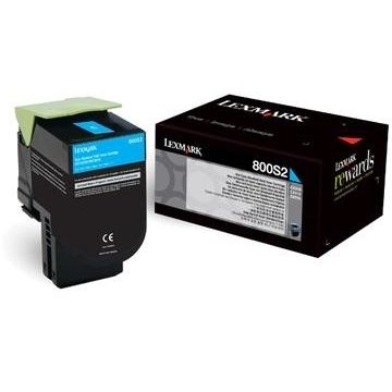 Toner imprimanta CYAN NR.800S2 80C0S20 2K ORIGINAL LEXMARK CX310N