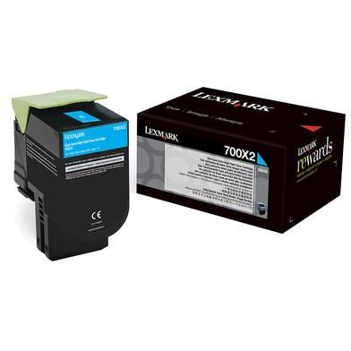 Toner imprimanta CYAN NR.700X2 70C0X20 4K ORIGINAL LEXMARK CS510DE