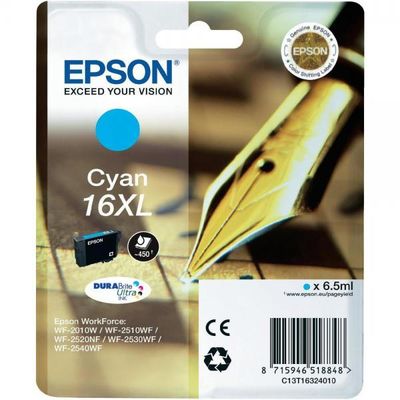 Cartus Imprimanta Epson CYAN NR.16XL C13T16324010 6,5ML ORIGINAL WF-2010W