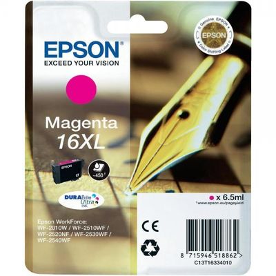 Cartus Imprimanta Epson MAGENTA NR.16XL C13T16334010 6,5ML ORIGINAL WF-2010W