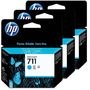 Cartus Imprimanta HP 711 Cyan Triple-Pack