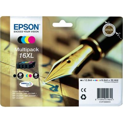 Cartus Imprimanta Epson MULTIPACK CMYK NR.16XL C13T16364010 1X12,9ML, 3X6,5ML ORIGINAL , WF-2010W