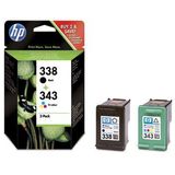 HP COMBO PACK NR.338 + NR.343 SD449EE ORIGINAL DESKJET 6540