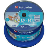 VERBATIM CD-R AZO Wide Inkjet Printable 700MB 52x Pack Spindle 50 buc.