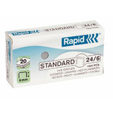 Rapid Capse 24/6, 1000 buc/cutie, RAPID Standard
