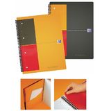 Oxford Caiet A5, spirala dubla, 80 file - 80g/mp, 12 perf., coperta PP, Oxford Activebook - dictando