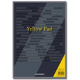 Aurora Blocnotes capsat, A4, 80 file - 80g/mp, 4 perforatii, Aurora Office - dictando - hartie galbena