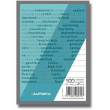 Aurora Blocnotes capsat, A6, 100 file - 60g/mp, microperforatii, Aurora Office - dictando