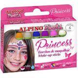 Alpino Creioane machiaj, 6 culori/cutie, ALPINO Princess
