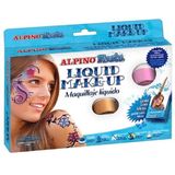Alpino Make-up lichid, 8 culori x 10 gr, ALPINO Fiesta