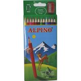 Alpino Creioane colorate, cutie carton, 12 culori/set, Alpino