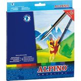 Alpino Creioane colorate acuarela, cutie carton, 24 culori/set, Alpino Aqualine