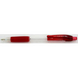 Penac Creion mecanic Penac CCH-3, rubber grip, 0.7mm, varf metalic, corp transparent - accesorii rosii