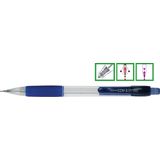 Penac Creion mecanic Penac CCH-3, rubber grip, 0.7mm, varf metalic, corp transparent - accesorii albastre