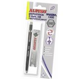 Alpino Creion mecanic 2mm + set mine 2mm, in blister, Alpino Maxim