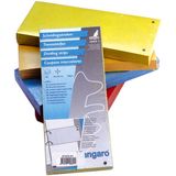 Kangaro Separatoare carton pentru biblioraft, 180 g/mp, 105 x 240 mm, 100/set, Kangaro - albastru